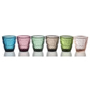 IVV Set 6 Bicchieri Ser Lapo Colorati Assortiti Cl 29