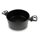 Casseruola 2 maniglie con coperchio Elegance Black Diam 24 - SILEX