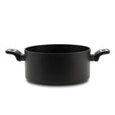 Casseruola 2 maniglie con coperchio Elegance Black Diam 24 - SILEX