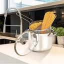 Divina Re - Pastarella pentola 2 cestelli Aeternum Inox scolapasta 22 cm